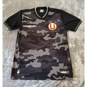 Marathon Universitario de Deportes Centenario Camo Soccer Jersey Grey Boys 16